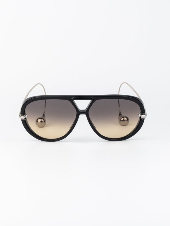 Bottega Veneta Women Sunglasses Black Silver Brown Gradient BV1273S 010 main image 4